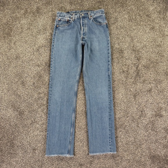 Levi's Other - Vintage Levis 501xx Button Fly Straight Leg Raw Hem Jeans Mens 33x36 Fit 30x33.5